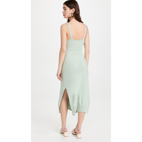 Jonathan Simkhai Ezra Midi Dress Lichen Size M NWT - Picture 3 of 9